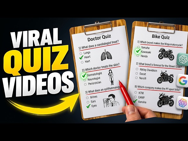 This Viral AI Quiz Niche Is Blowing Up (Full Tutorial with ChatGPT + Google Flow)
