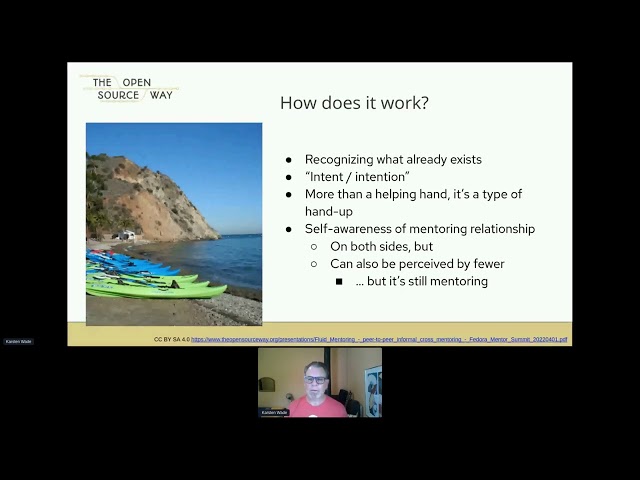 Fluid Mentoring: Peer-to-peer informal cross-mentoring (Fedora Mentor Summit 2022)