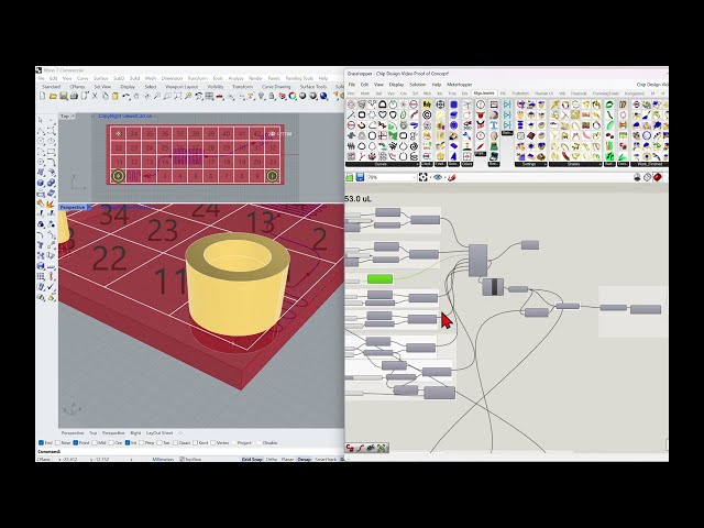 Microfluidic Parametric Chip Design  -  #microfluidics #rhino3d #grasshopper #AlgoJewels
