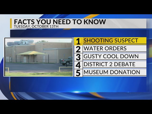 KRQE Newsfeed: Teen shooting suspect, Water orders, Cooler weather, District Two debate, Balloon Mus