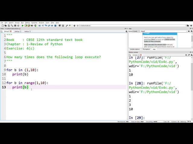 Solved Ex 4c || Chapter 1: Review of Python || CBSE 12th Standard