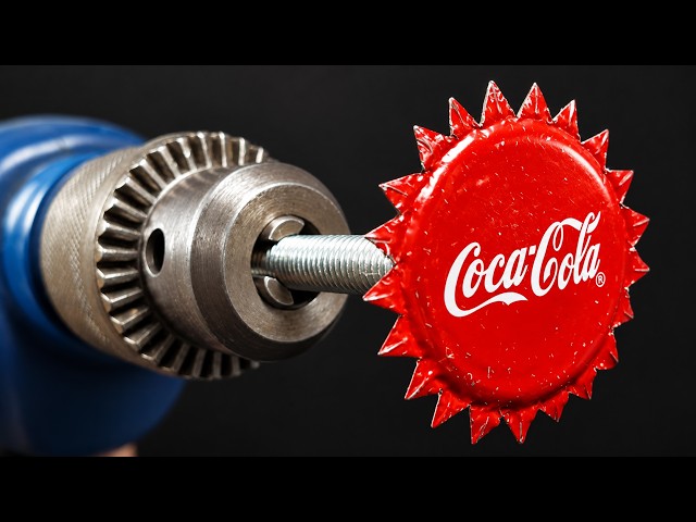 Just insert an Coca Cola bottle cap into Drill and Every house needs this and no one does it!