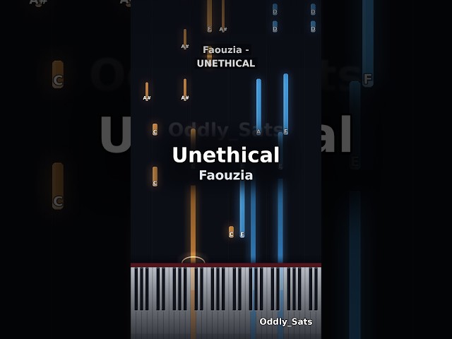 Unethical - Faouzia | Piano Cover #shorts