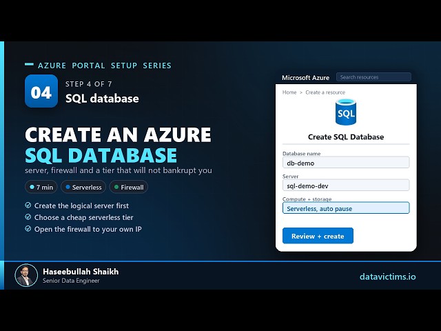 How to Create an Azure SQL Database (Step by Step)