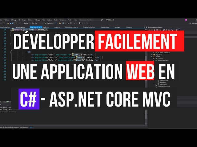 How to develop a web application in C# with ASP.NET CORE MVC. A practical example.