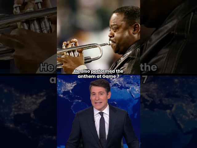 Trumpet player sings national anthem at Arizona Diamondbacks game after instrument fails #shorts