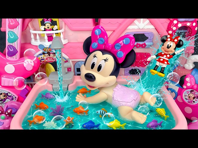 Minnie Mouse 2026🎀 Set Unboxing del maquillaje arcoíris vs piscina sirena rosa de Minnie