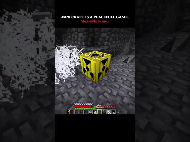 Minecraft is a peaceful game .  #minecraft #scary #gaming #shorts #minecraftshorts