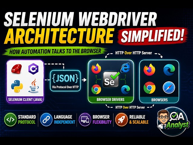 Selenium WebDriver Architecture Explained Simply | How Selenium Works in Software Testing