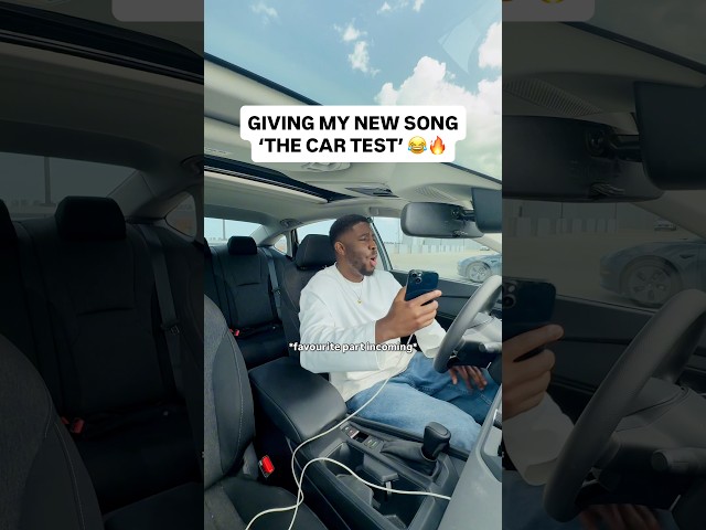 cuz if the song doesn’t sound good in the car then what are we doing? 😂 #artistlife