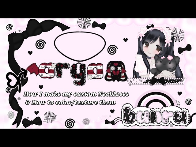 How i make my roblox necklaces on blender! & How to texture! | step by step tut /bunru ♡