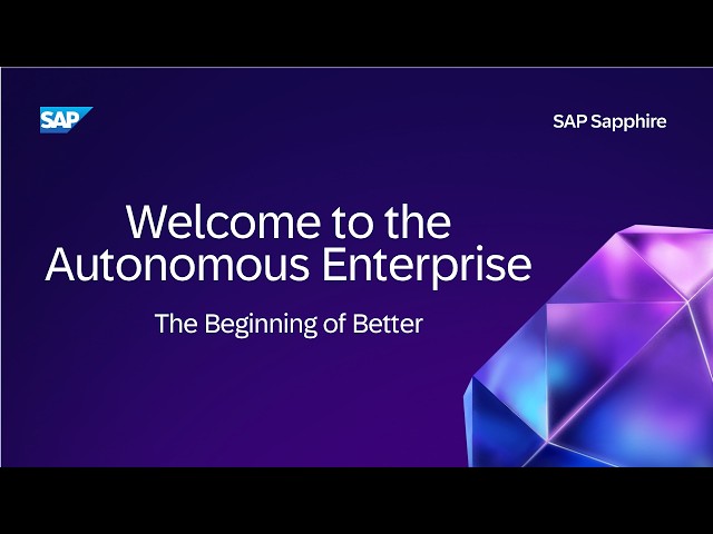 Welcome to the Autonomous Enterprise | SAP Sapphire 2026