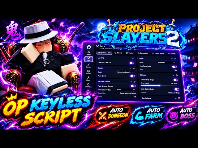 [NEW⚔️] Slayers 2 Script | Auto Dungeon & Auto Farm | Auto Boss | Auto Loot and MORE! (KEYLESS💎🔥)