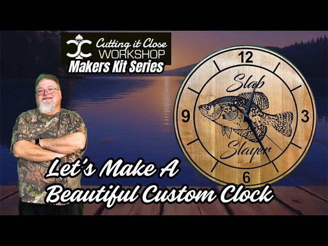 Custom Wood Clock Design | VCarve Pro | Onefinity Elite CNC | Cutting It Close