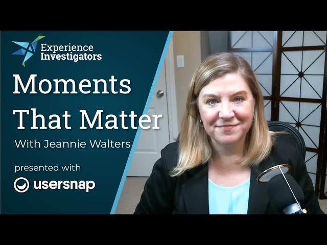 Moments That Matter - Usersnap Journey to CX [Virtual Keynote]
