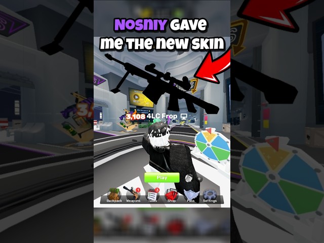 NOSNIY GAVE ME THE NEW SKIN!!!  #roblox #robloxpvp #gaming #games #robloxedit #pvp #edit