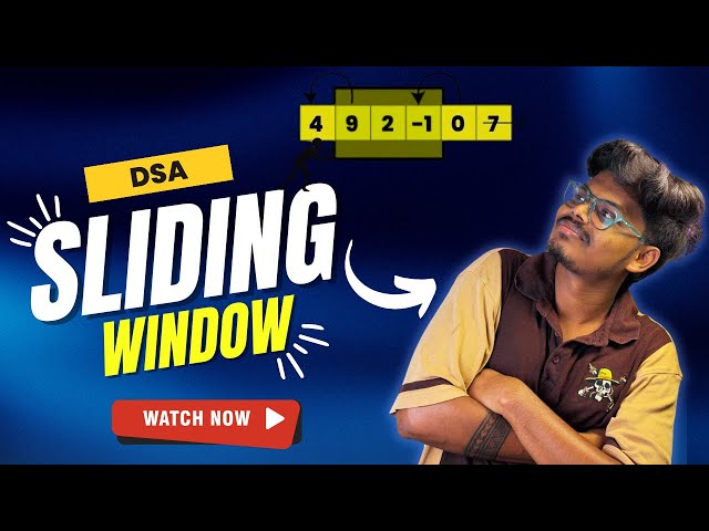 Sliding Window Technique in Tamil | DSA in Java