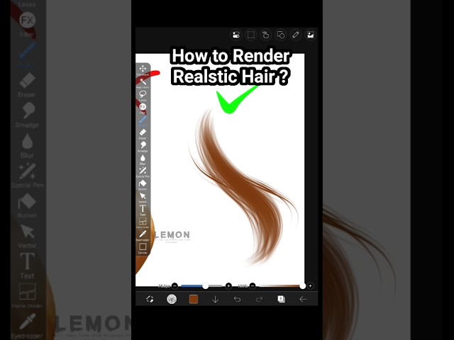 Hair Render ✨❤️ #art#render#digitalart#ibispaintx#drawing#tutorial#trending#trend#viral#fypシ