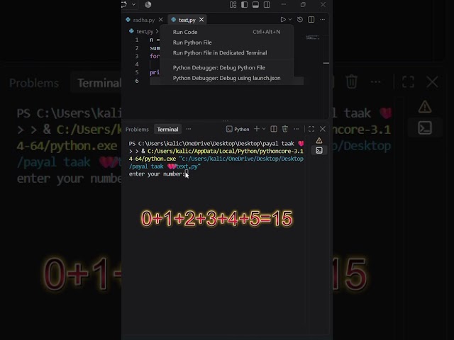 natural number sum  #programming  #coding #physics #staticwebsitedesign #frontendcourse