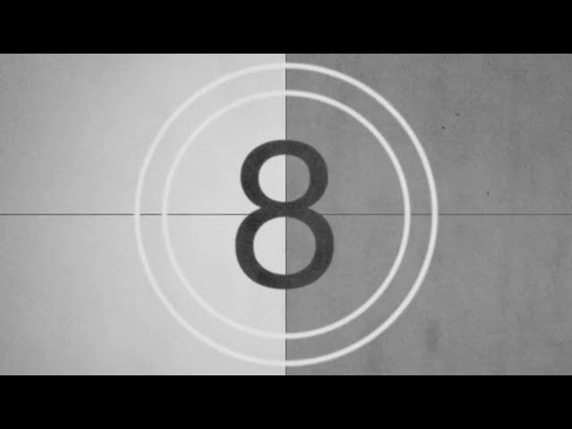Retro film countdown 10 second