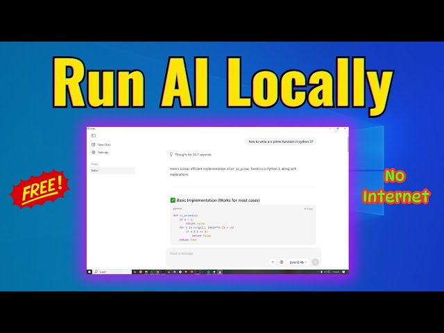 How to Run AI Locally on Windows 11 (Ollama Step-by-Step Guide)