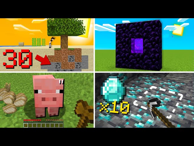 ✔ 30 MINECRAFT SURVIVAL TIPS! - Learn How to Play!