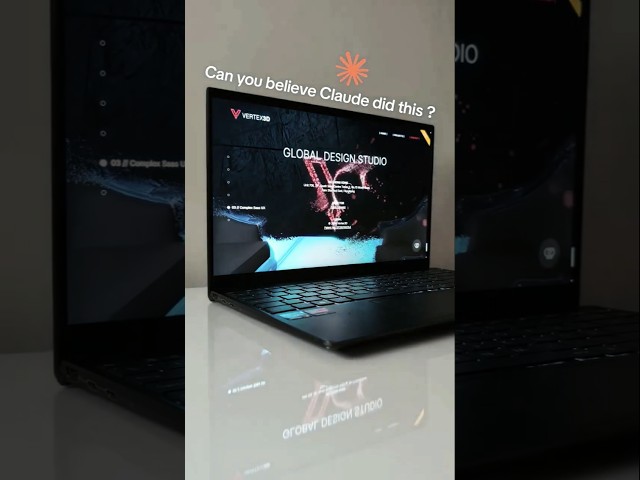 🔥3D Agency Website Designed By Claude AI! #coding