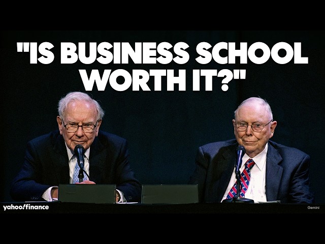 Warren Buffett gives his thoughts on whether business school is worth it