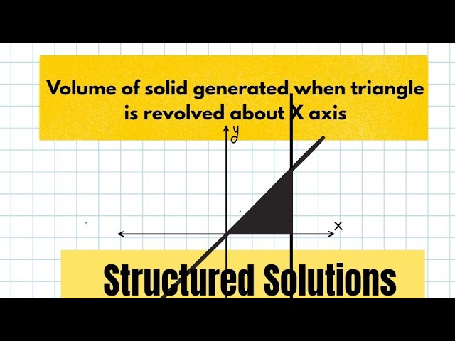 Volume of solid using Integration 