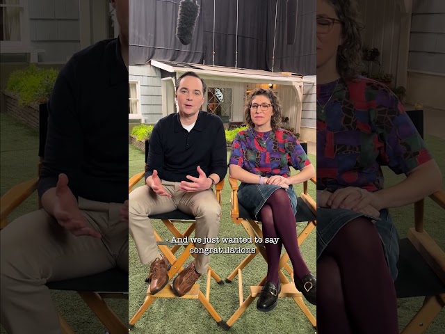 A special message for the cast and crew of #YoungSheldon from some special guests ❤️
