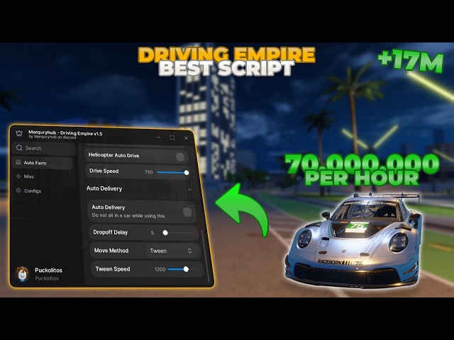 BEST Driving Empire Script Undetected Auto Delivery, Instant Arrest, Auto Rob, Auto Drive and more!