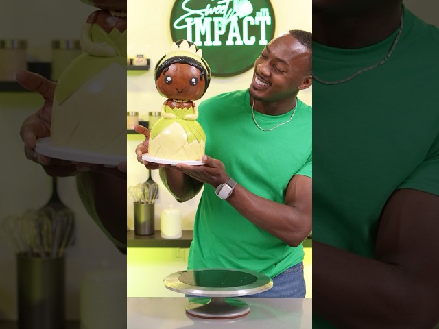 Princess Tiana cake transformation #shorts