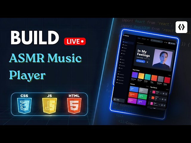 Building a Music Player with HTML, CSS & JavaScript | Coding ASMR