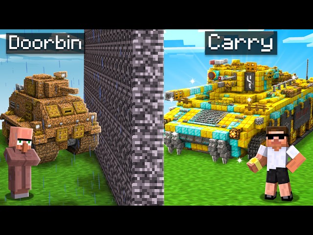 Noob vs Pro : Military Build Battle Challenge in Minecraft..