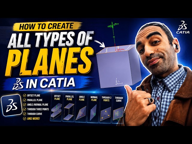 CATIA Tutorial | How to Create All Types of Planes like a Pro