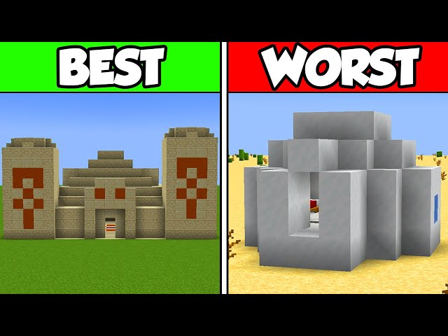 I Ranked EVERY Naturally Generated Structure in Minecraft (Tier List)