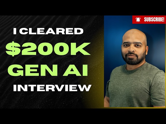 I Cleared a $200K+ GenAI Interview: Production Agentic Systems, RAG & LangGraph (Full Breakdown)