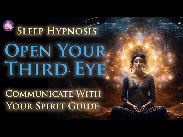Communicate With Your Spirit Guide🌟Third Eye Activation Sleep Meditation (Subliminal, Rain, Music)