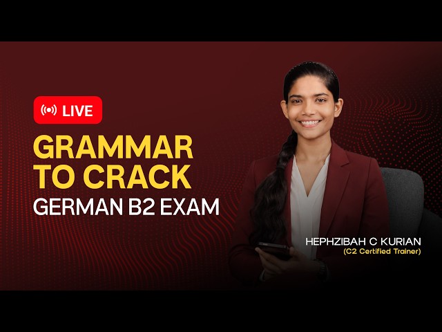Crack Your German B2 Exam with Smart Grammar Tips | LIVE