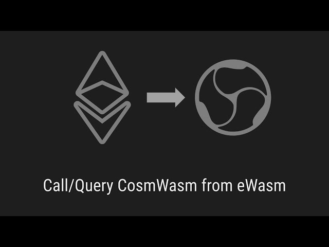 Mythos Evolution: Call/Query CosmWasm from eWasm @CosmosProject +@EthereumFoundation + #webassembly