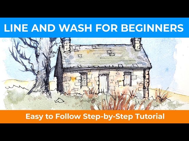 Line and Wash for Beginners -  A Fountain Pen, a Brush and a Splash of Watercolour