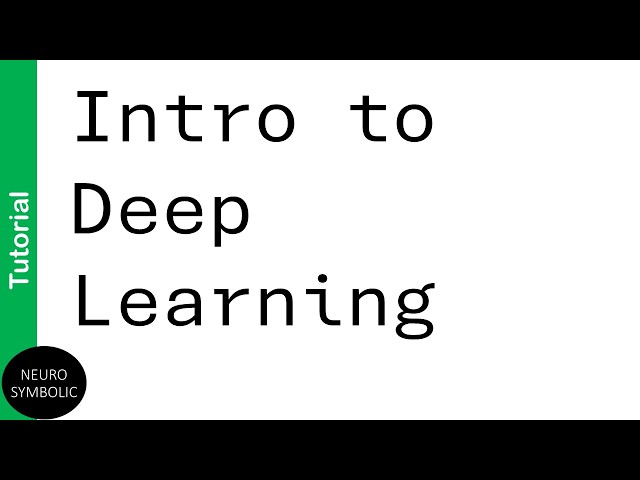 Intro to Deep Learning (2026)