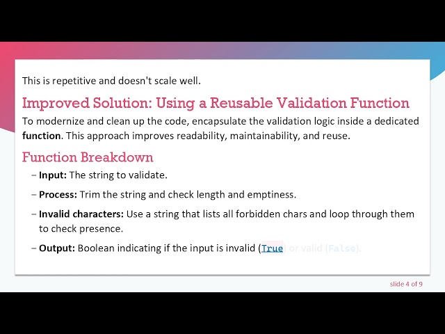 Best Practices for Validating Excel Cell Input Using VBA Functions