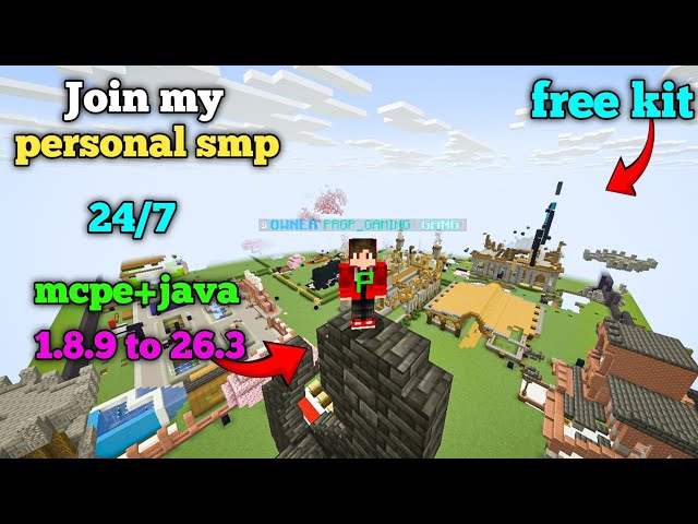 💀 New Best Cracked Public SMP 🧁 | Minecraft Java + PE | 24/7 Online | Free To Join