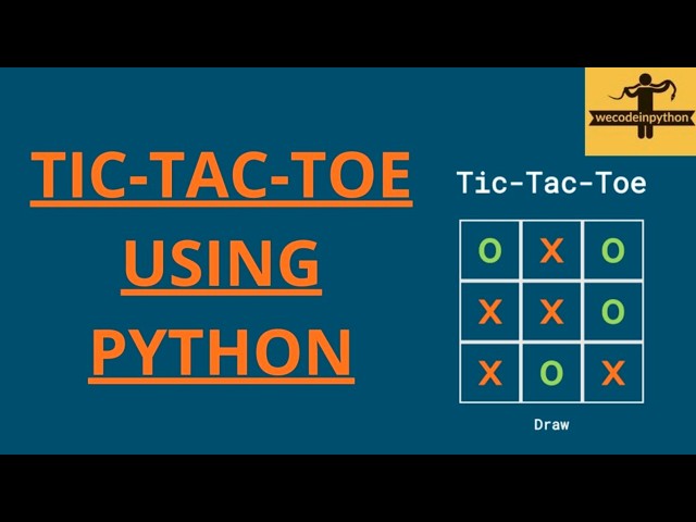 Tic Tac Toe Game in Python Turtle in 20 minute