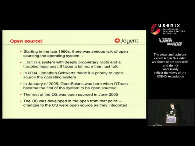 LISA11 - Fork Yeah! The Rise and Development of illumos