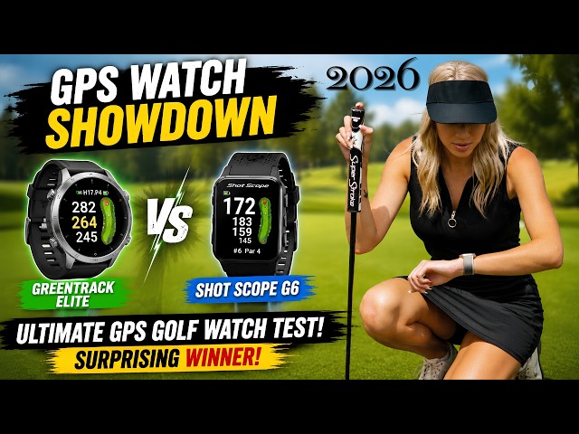 Green Track Elite GPS Golf Watch vs Shot Scope G6 GPS Golf Watch The Ultimate GPS Watch Showdown