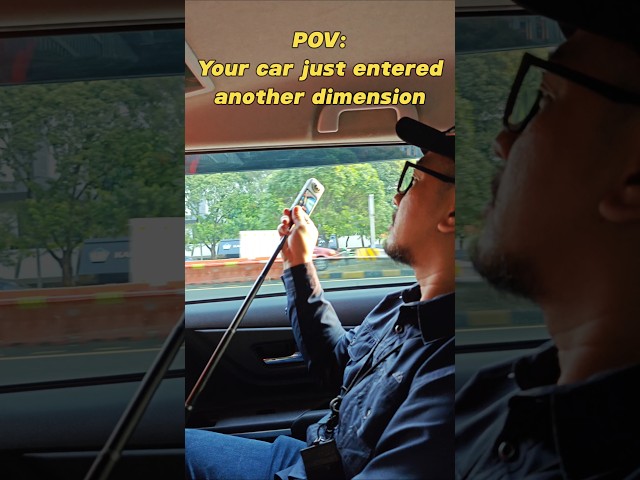 POV: Your car just entered another dimension 🚗💫 Watch till the end!📽️ shot on #Insta360X5 #Insta360