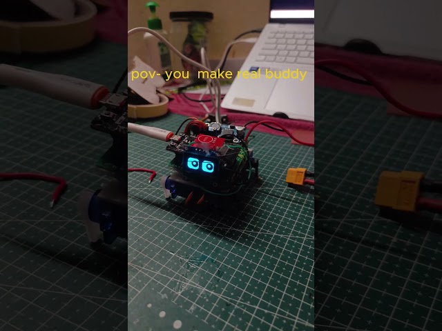 You make a real friend..🐕#robotics #robot #buddy #deskbuddy #esp32 #oleddisplay