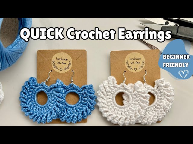 QUICK Crochet Earrings | Very Easy